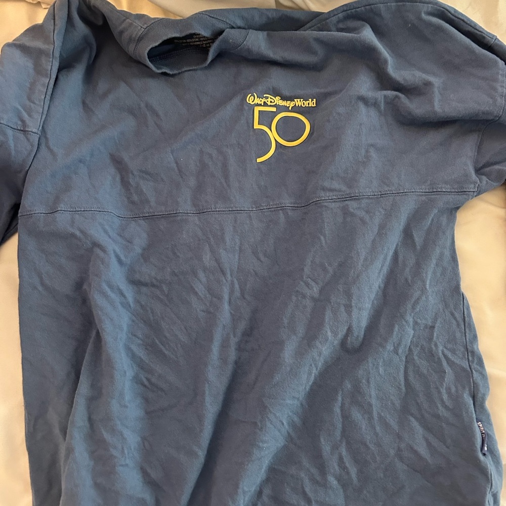 Disney World 50th Anniversary Blue Long Sleeve Tee